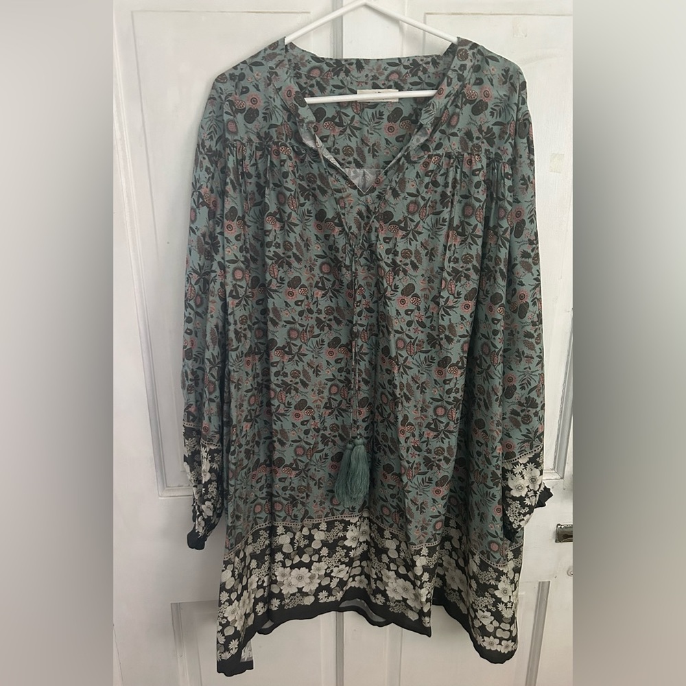 Natural life rayon dress XL
